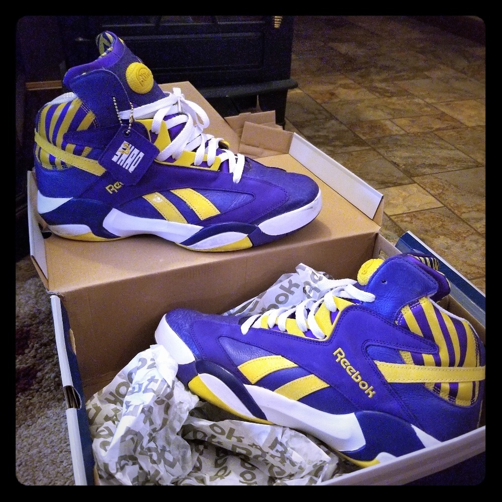 Shaq LSU Reebok pumps